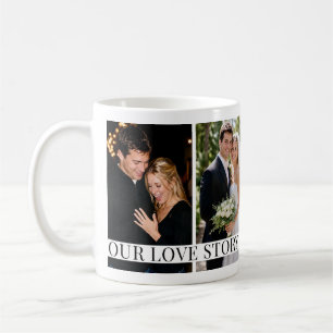 4 Special Couple/Family Photos & Long Message Coffee Mug