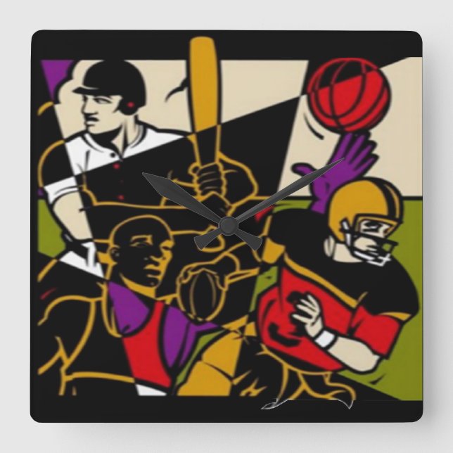 4 Sport Wall Clock (Front)