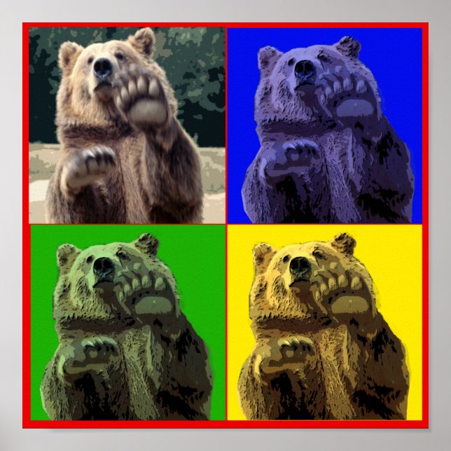4 SQAURE BEAR POSTER (Front)
