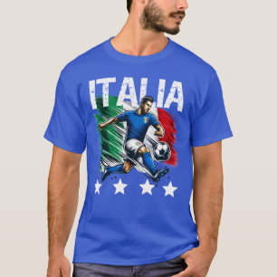 4 Star Italia with Italian flag distressed retro T-Shirt