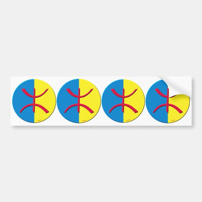 4 stickers kabyle pour carosserie automobile (Front)