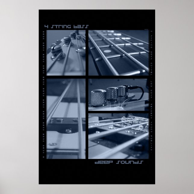 4-String Bass Guitar Poster (Front)