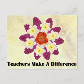 4 Teachers Make A Difference Postcard