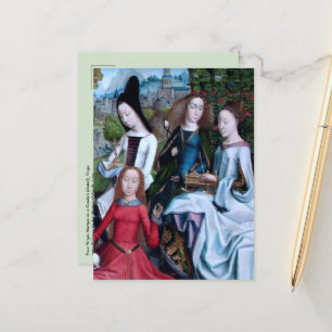4 Virgin Martyrs in a Garden (detail; M 070) Postcard