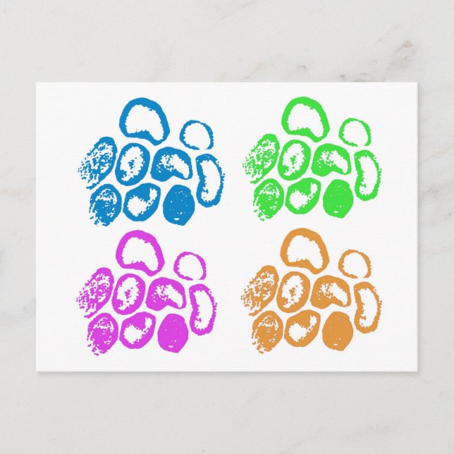 4 Virus motifs - Postcard (Front)