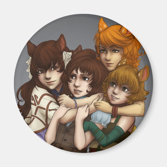 4-Way Hug Magnet (Front)