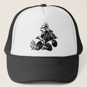 4 Wheel Quad Racing Trucker Hat
