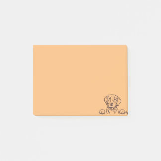 4”x3” Chocolate Lab Post-It Notes