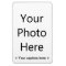 4"x6" Portrait Photo Magnet (Black Text)