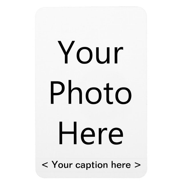 4"x6" Portrait Photo Magnet (Black Text) (Vertical)