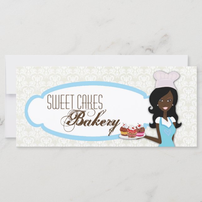 4"x9" Gift Certificate African American Baker Cup (Front)
