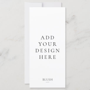 4"x9" Menu Card Printing