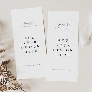 4"x9" Menu Program Cards Printing