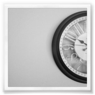 4" x 4" Instagram Print: Clock Photo Print