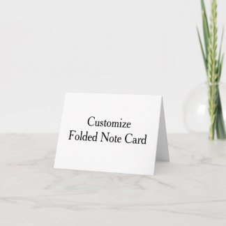 4" x 5.6" Folded Note Card