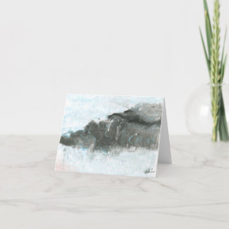 4" x 5.6" Folded Note Card - "Acantilado"