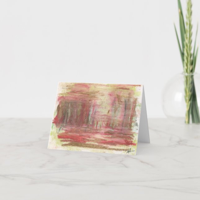 4" x 5.6" Folded Note Card - "Bosque" (Front)