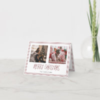 4 x 5.6 inch Tented Merry Christmas Minimalist