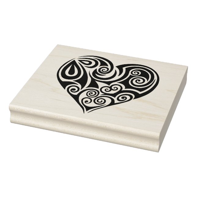 4" x 5" Rubber Stamp - Heart (Stamp)