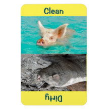 4" x 6" Clean/Dirty Pig Photo Dishwasher Magnet