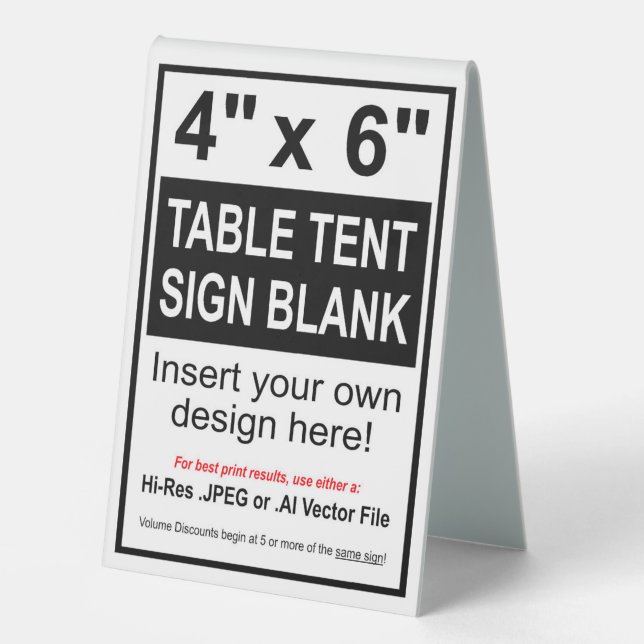 4” x 6” Design Your Own Double Sided (Front)