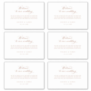 4 x 6 Welcome Gift Box Labels Hotel Bag Stickers