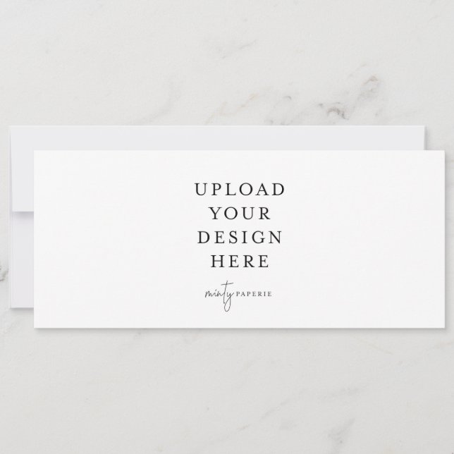 4" x 9.5" Narrow Invitation - Landscape (Front)