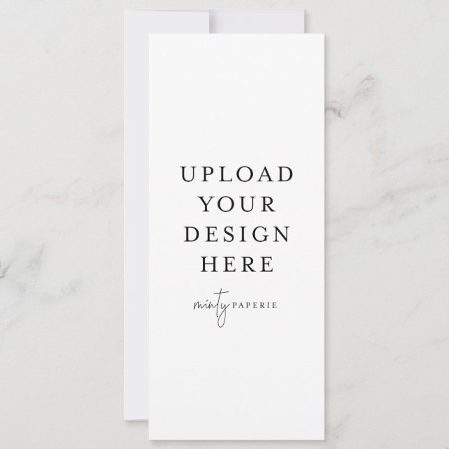 4" x 9.5" Narrow Invitation - Portrait (Front)