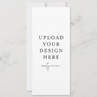 4" x 9.5" Narrow Invitation - Portrait