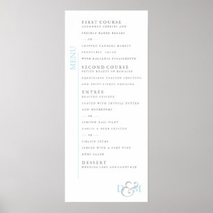 4" x 9" Spun Sugar Coloured Menu Poster