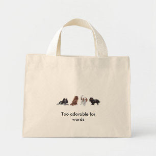 4 x King Charles Cavalier Spaniel Tote bag