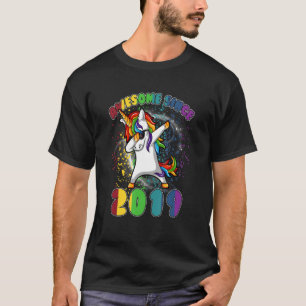 4 Year Old Gifts Girls Teens Dabbing Unicorn 4th B T-Shirt