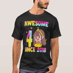 4 Year Old Girls Teens Korean cute girls 4th Birth T-Shirt