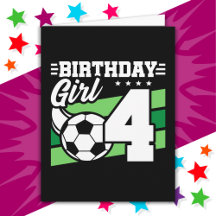 4 Year Old Soccer Football Party 4th Birthday Girl