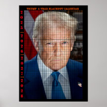4 YEAR TRUMP BLACKOUT CALENDAR 