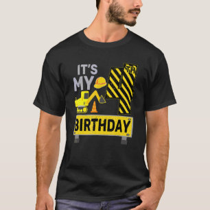 4 Years Old Boy It's My 4th Birthday Construction T-Shirt