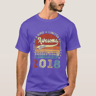 4 Years Old Gifts Awesome Since September 2018 4th T-Shirt