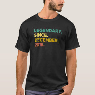 4 Years Old Legend Since December 2018 4th Birthd T-Shirt