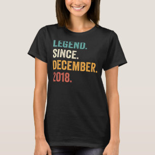 4 Years Old Legend Since December 2018 4th Birthd T-Shirt