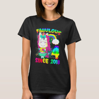 4 Years Old Unicorn 4th Birthday Unicorn Girl Sinc T-Shirt