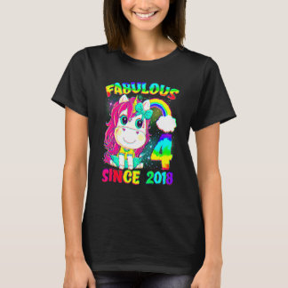4 Years Old Unicorn 4th Birthday Unicorn Girl Sinc T-Shirt