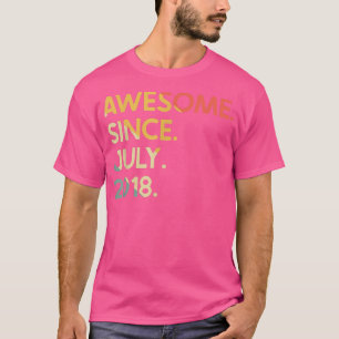 4 Years Old Vintage Legend Since July 2018 4th Bir T-Shirt