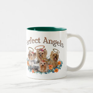 4 Yorkie Perfect Angels Coffee Mug