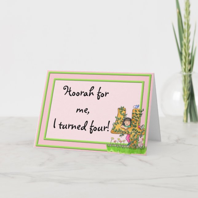 4 yr old Birthday Invitation (Front)