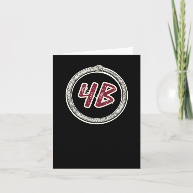 4b Movement Ouroboros Snake #4b Sticker  Card (Front)
