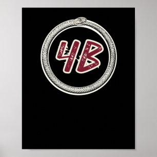 4b Movement Ouroboros Snake #4b Sticker  Poster