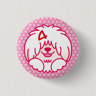 4dogs アイコン 3 cm round badge