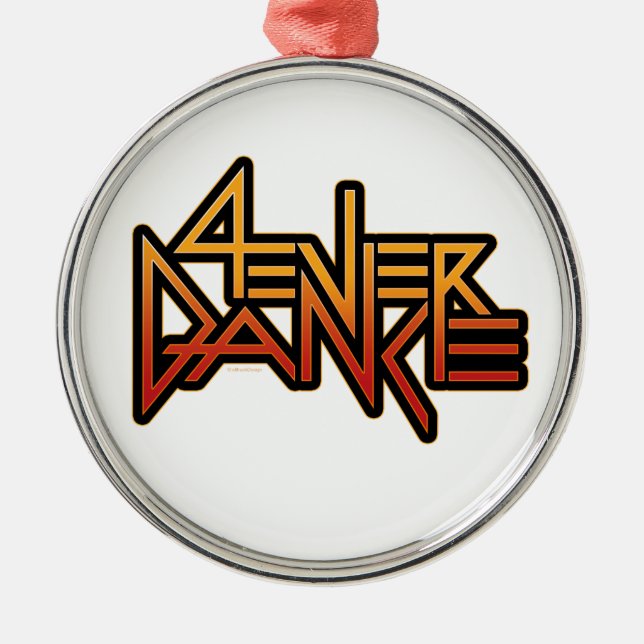 4ever Dance Metal Tree Decoration (Front)