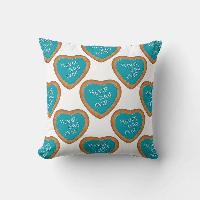 4ever Heart Cookies Pillow (Front)