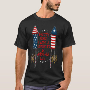 4h of July Fireworks Patriotic American Firecrack T-Shirt